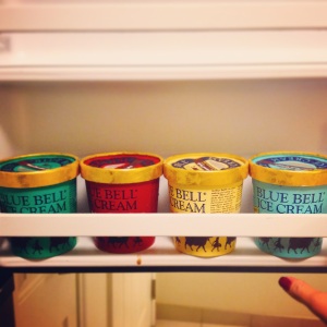 I've become quite a connoisseur of Blue Bell ice cream flavors. I've also decided I need to step up my workouts.