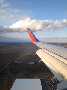 Obligatory photo of the airplane wing.