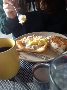 J.'s breakfast.