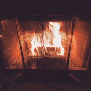 We always have a fire on New Year's Eve. I like to think of it as symbolic and festive.